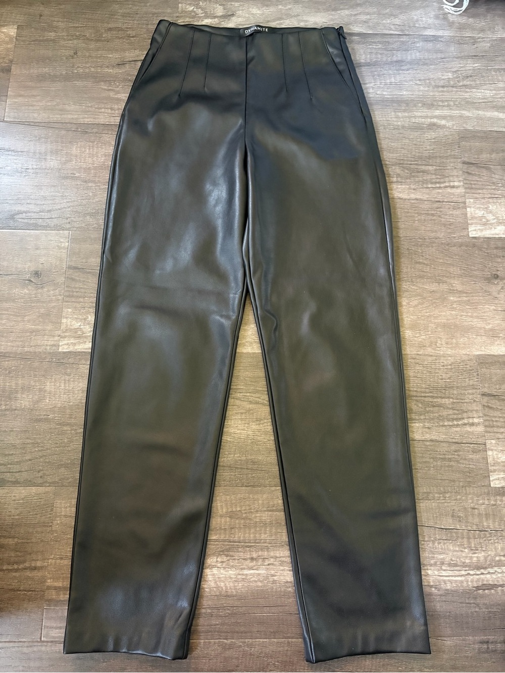 Dynamite Women’s Black Faux Leather Dress Pants